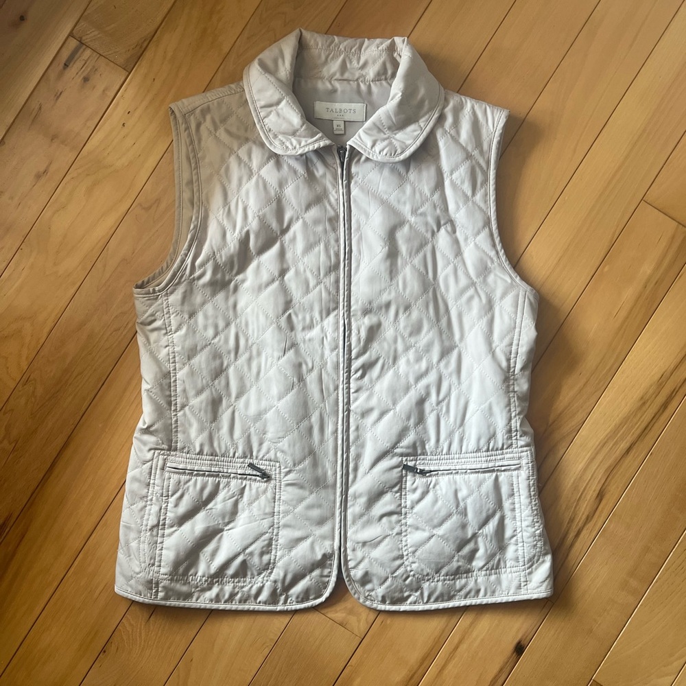 Womens Talbots Beige Vest : Size X-small